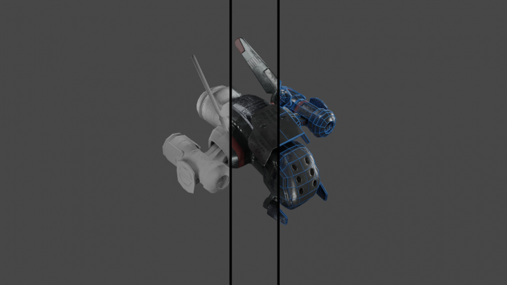 Spaceship. insect-like