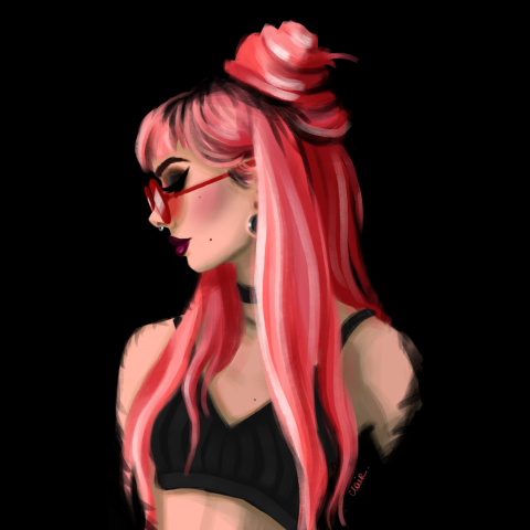 Red glasses