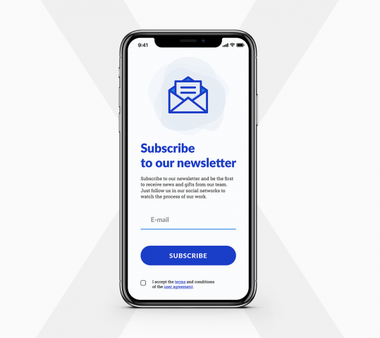 UI страницы подписки