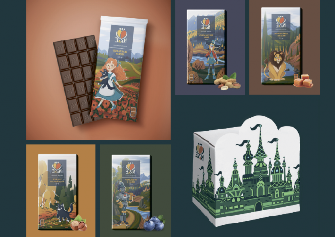 Дизайн упаковки шоколада