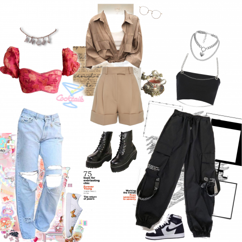 Коллаж одежды