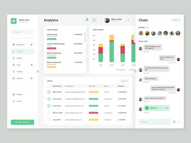 Analytics - Time manager WorkTime