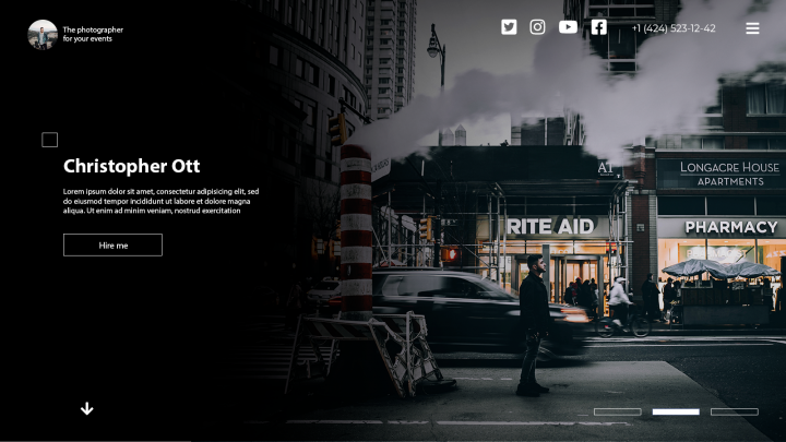 Дизайн landing-page фотографа
