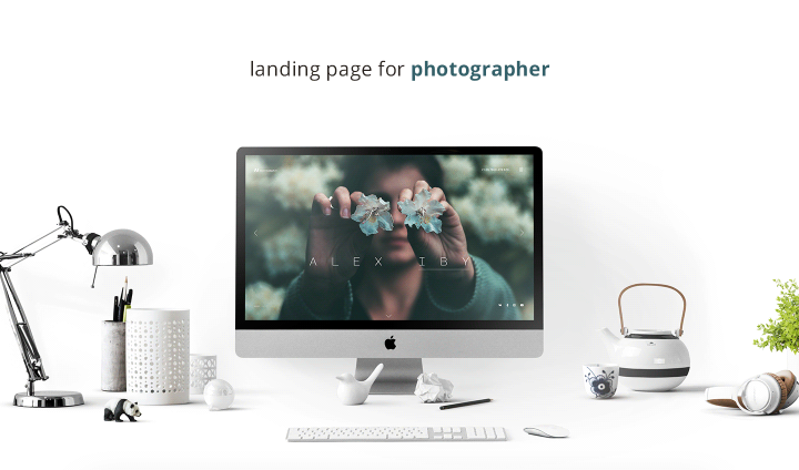 landing Page for photographer