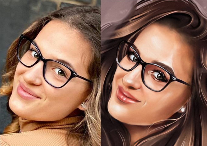 Цифровой рисунок под печать на холсте.