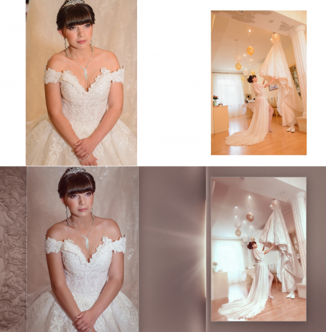 Свадебный альбом. Ретушь фотографии