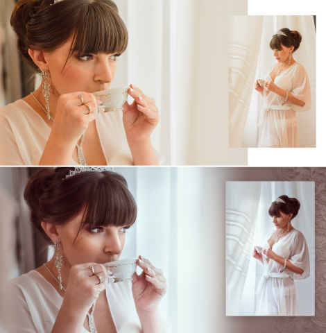 Свадебный альбом. Ретушь фотографии