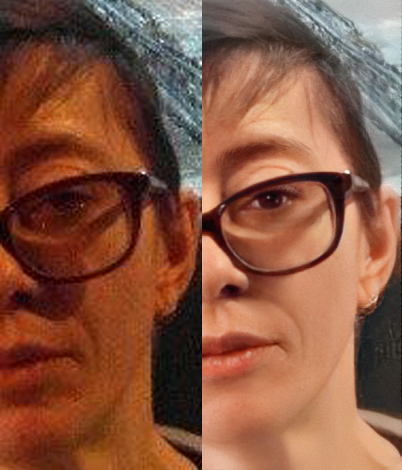 реставрация фотографии с прорисовкой