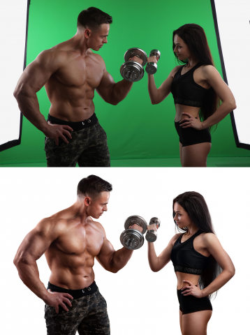 Замена фона. Удаление хромакея. Вырезка с зелёного фона