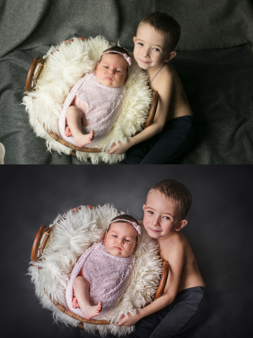 Ретушь newborn