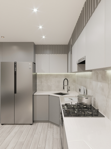 Дизайн кухни-столовой