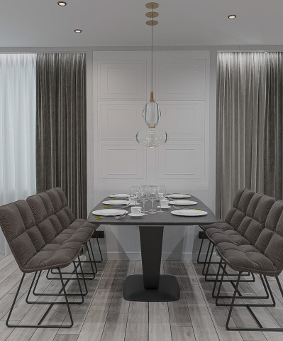 Дизайн кухни-столовой