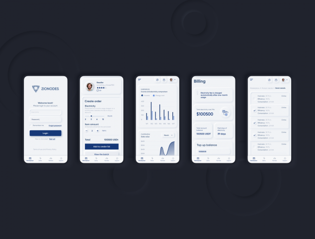 Dashboard on mobile screen / Админка моб. версия