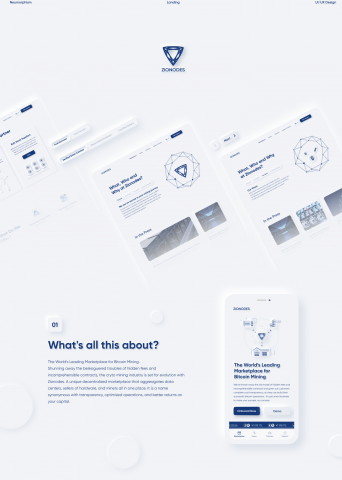 Zionodes Landing / Лендинг для Zionodes
