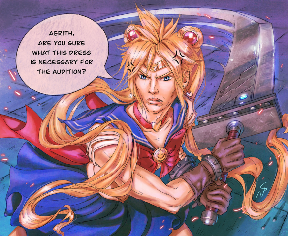 Иллюстрация для челленджа sailormoonredraw