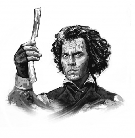 Иллюстрация по фильму Суини Тодд