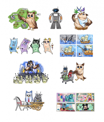 Иллюстрации для сайта по управлению финансами