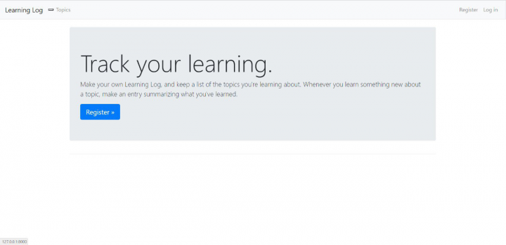Веб-приложение Learning Log