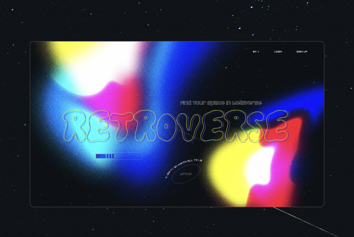 Rettroverse - Landing Page Concept
