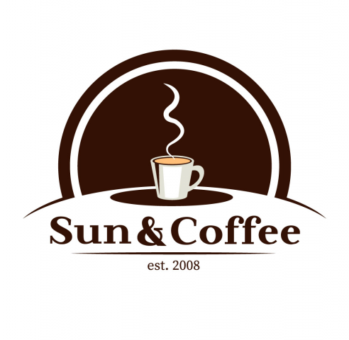 Логотип кофейни Sun&Coffee