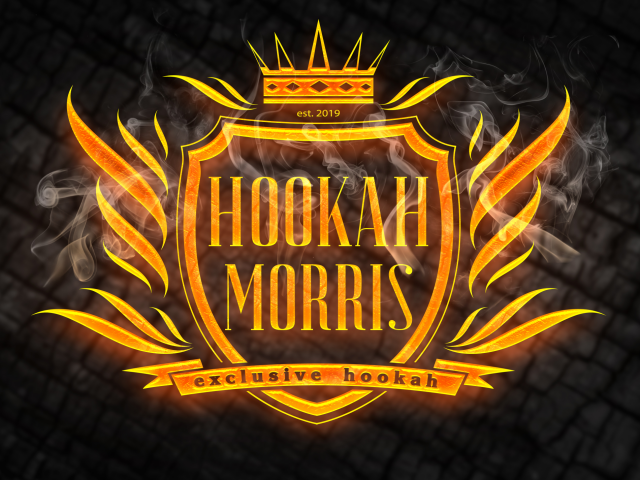 Логотип для кальянной Hookah Morris