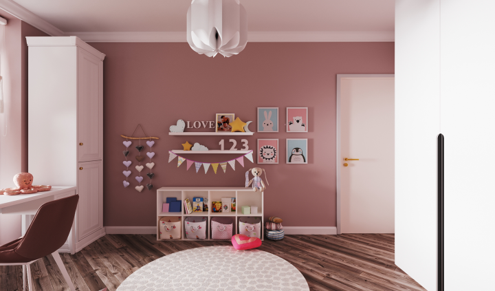3D проект детской комнаты