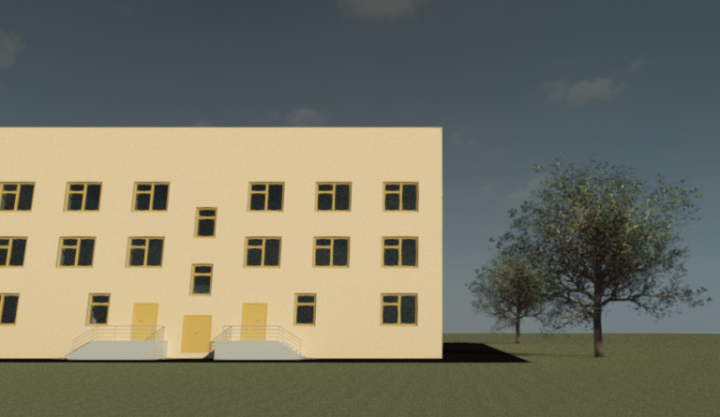 визуализация здания revit 2018