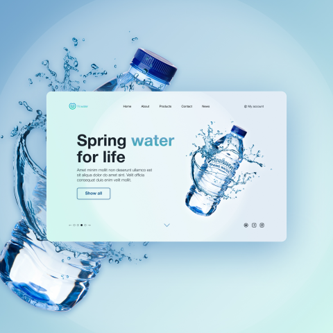 Баннер для питьевой воды