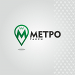Разработка логотипа такси "Метро"
