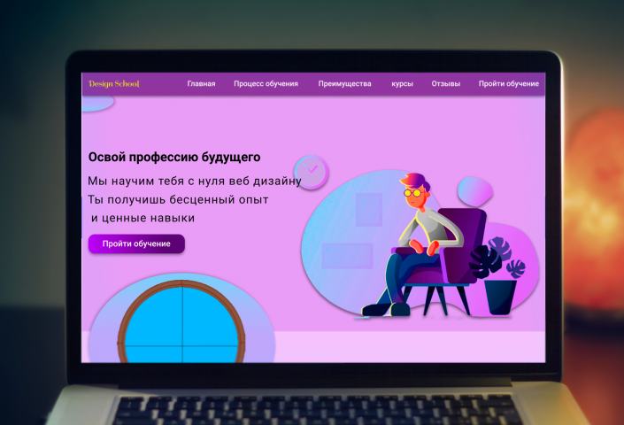 Дизайн в стиле flat