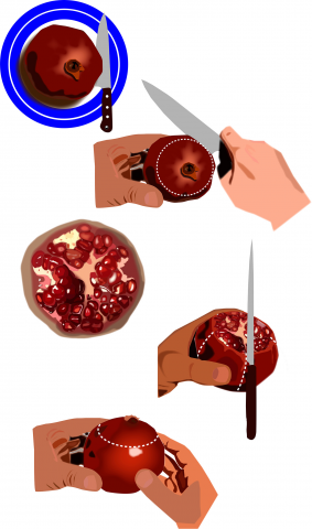 Чистка граната