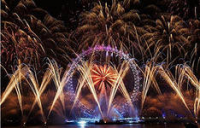 Новогодний фейерверк в Лондоне