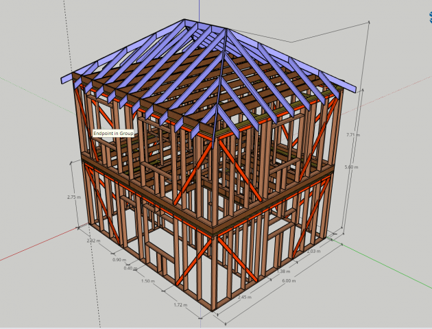Каркасный дом. Второй свет. 120м2