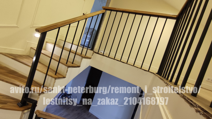 Лестница и перила из дуба