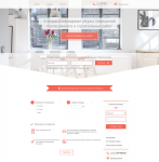 Вёрстка и программирование сайта услуг уборки помещений