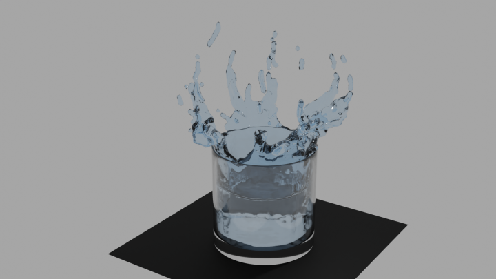 симуляция воды в blender