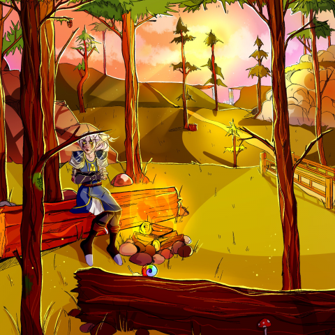 Ночной эльф в долине.