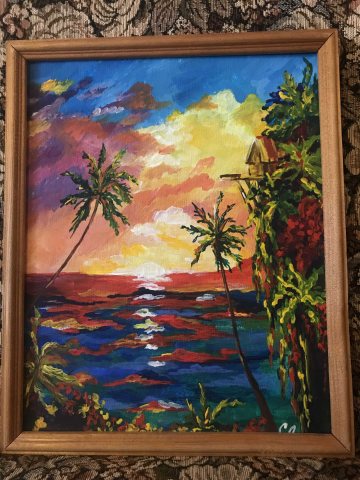 Картина акрилом