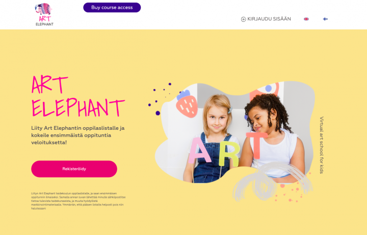 Онлайн школа рисования (на финском и английском)