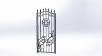 Калитка с элементами ковки