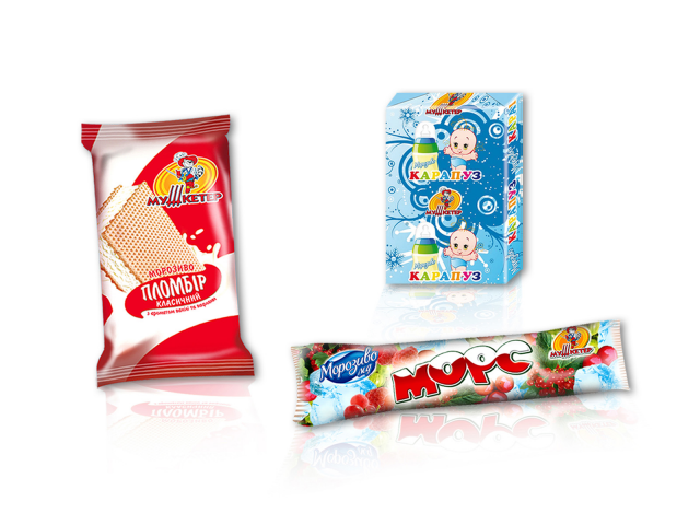 Мороженое "Мушкетер" (разное)