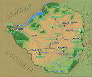 Зимбабве (карта)