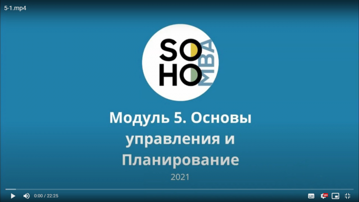 Видеомонтаж бизнес-курсов SOHO.MBA