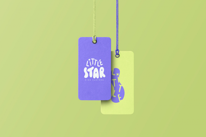 Логотип и фирменный стиль магазина детской одежды Little Star