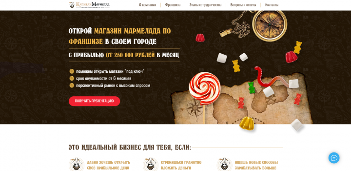 Франшиза "Капитан Мармелад"