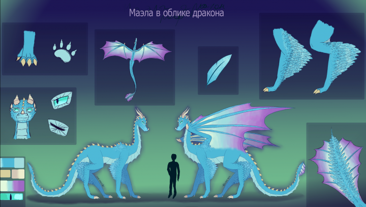 Концепт-арт, Референс дракона