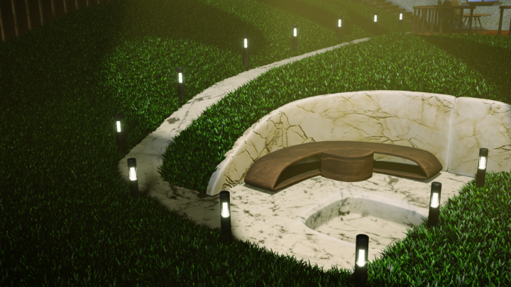 Courtyard Render