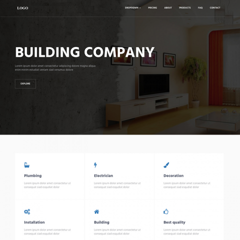 Сайт строительной компании в Эстонии