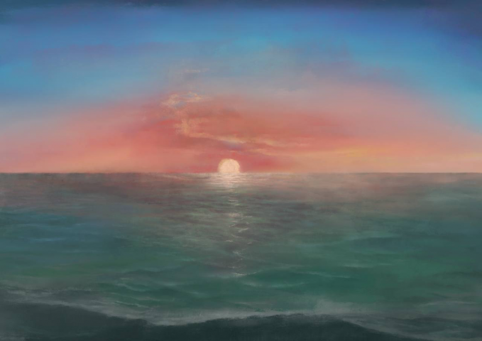 Закат на море