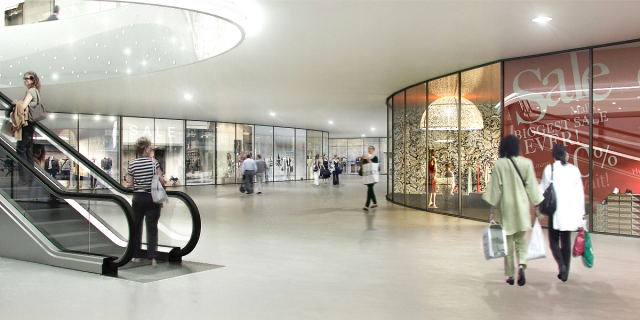 Торговый центр. Вид изнутри.